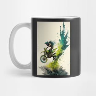 Dirt Bike Paint Splash Style Mug